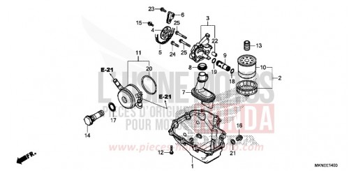 OIL PAN/OIL PUMP CBR650RAK de 2019